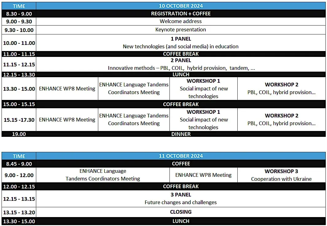Conference Agenda